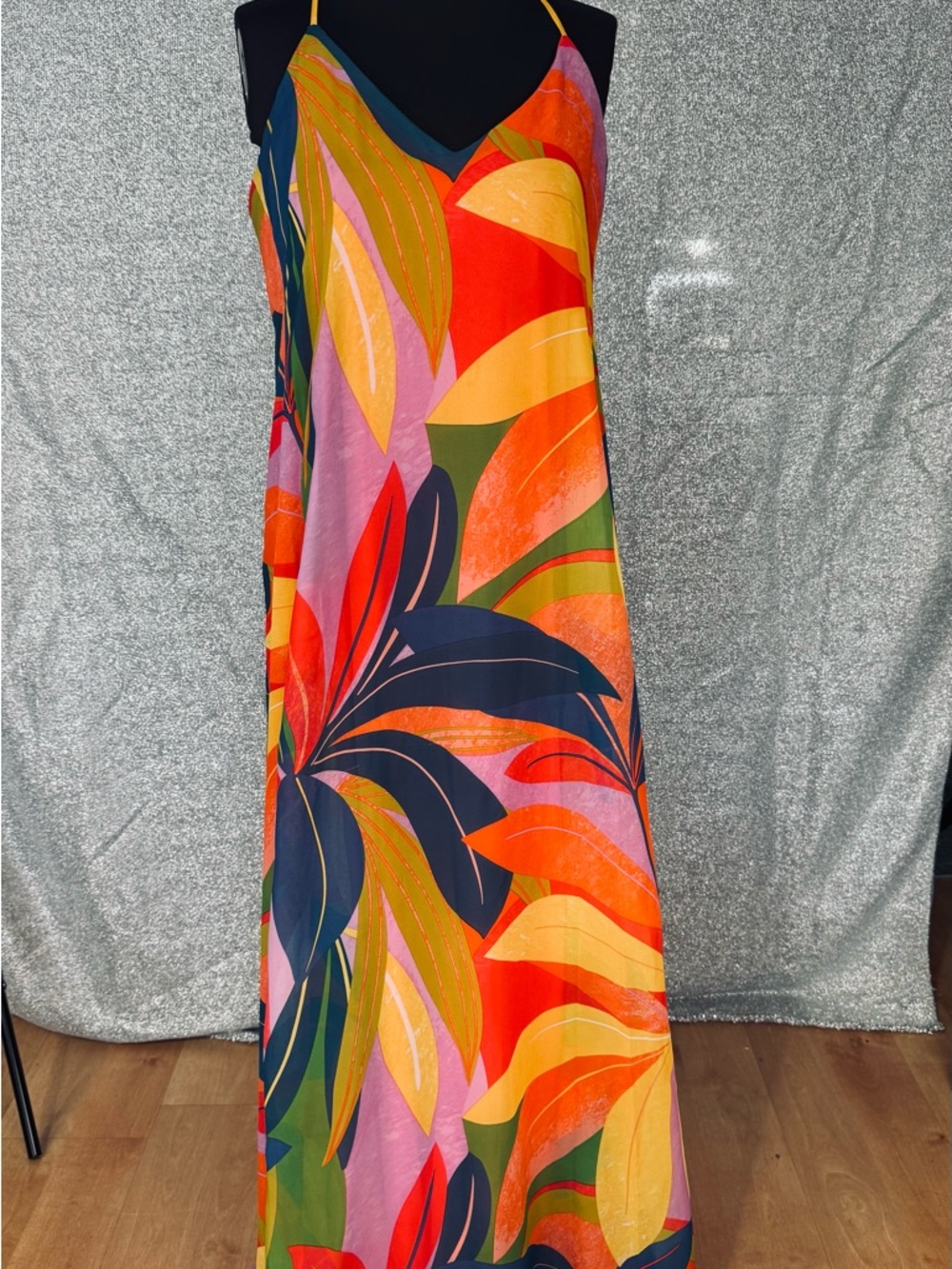 Nicole Miller Tropical Multi-Color Slip Swim Coverup
